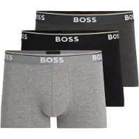 BOSS Boxers 'Power' gris foncé / gris chiné / noir / blanc
