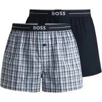 BOSS Boxers 'Nos' bleu clair / bleu foncé / blanc