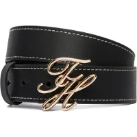 Tommy Hilfiger Ceinture 'SCRIPT 3.0' noir