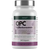 EXVital Gélules d'extrait de pépins de raisin OPC, hautement dosées, 240 pièces de