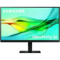 Samsung 27" ViewFinity S6 S60UD QHD Monitor (2560 x 1440 pixels, 27"), Moniteur, Noir