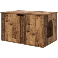 vidaXL Maison pour chat en bois recyclé 85 x 55 x 50,5 cm, aggloméré