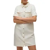 Vero Moda Robe-chemise 'VMJENNIE' blanc denim
