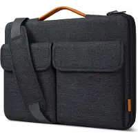 Inateck EdgeKeeper 360 (13.60", Apple, Microsoft), Sac pour notebook, Noir