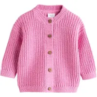 Next Cardigan rose / blanc cassé