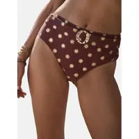 Love & roses Bas de bikini beige / marron