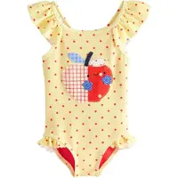 Next Maillot de bain bleu ciel / jaune clair / rouge / blanc