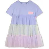 Billieblush U21823 Short Sleeve Dress Bleu 12 Years Fille