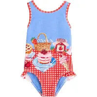 Next Maillot de bain bleu / rose clair / rouge / blanc