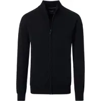 Casamoda Regular Fit Cardigan noir, Unicolore