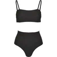 Urban Classics High Waist Bandeau Bikini Noir XS Femme