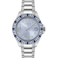 Philipp Plein Montre à affichage analogique 'Lady Empire' azur / argent