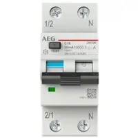 AEG BUSCH JAEGER Interrupteur FI/LS DN100C16/A30 1P+N type A C 16A 30mA 10kA (2CSR975131R1164)