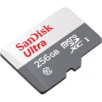 SanDisk Ultra - Carte mémoire flash (adaptateur microSDXC vers SD inclus) - 256 Go - classe 10 - microSDXC UHS-I