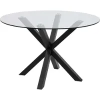 Ebuy24 Heaven table de salle à manger Ø119cm verre.
