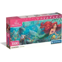Clementoni - Puzzle panoramiczne 1000el. Maa Syrenka Disney
