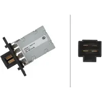 Hella Résistance ventilateur intérieur 12 V 4 pôles pour HYUNDAI i30, entre autres