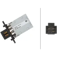 Hella Résistance ventilateur intérieur 12 V 4 pôles adaptée pour KIA PICANTO