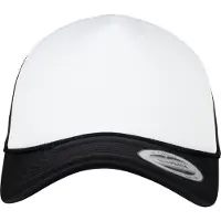 Flexfit Casquette 'Foam Trucker Curved Visor' noir / blanc