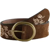Next Ceinture ivoire / brun foncé