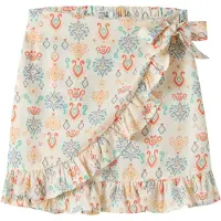 Name it Jupe 'NKFVINAYA' bleu clair / orange clair / rouge vif / blanc