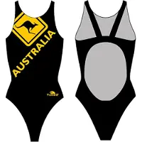 Turbo Australia Kangaroo Signal Pro Resist Swimsuit Noir XL Femme