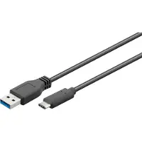 Goobay - Câble USB - 24 pin USB-C (M) pour USB type A (M) - USB 3.0 - 2 m - noir