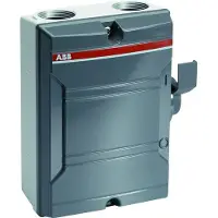 ABB Interrupteur de sécurité 25A 3 pôles argent IP65 Contact auxiliaire LBAS 325 TPN (EMC)