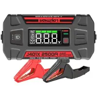 Lokithor J401x Jump Starter/booster + Powerbank + Flashlight 4 In 1 Device Working In -40°c 2.500a 20.000mah Rouge