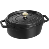 Staub Cocotte 27 cm noir ovale
