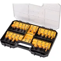 DeWalt Coffret de 22 fraises pour défonceuse - DT90017-QZ