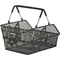 Basil Cento Flower Multi Mik Rear Basket Noir