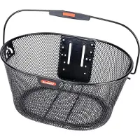 Klickfix Oval Front Basket 16l Noir