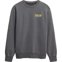 Superdry pour homme. M2014289A Heritage Tab Loose Crew Sweatshirt bleu gris (M), Casuel, Coton
