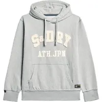 Superdry Sweat-shirt 'Vintage Athletic' crème / gris clair