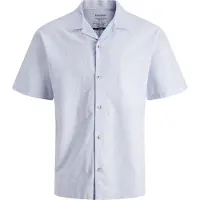 Jack & Jones Summer Resort Linen Short Sleeve Shirt Blanc L Homme