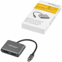 StarTech.com Adaptateur USB-C vers HDMI/DisplayPort CDP2DPHD 4K Ultra HD Argent