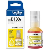 Brother Bouteille d'encre jaune authentique BTD180Y