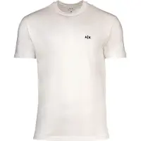 Armani Exchange pour homme. XM001568AF10358U0009 T-shirt Regular Clean blanc cassé (XL), Casuel, Coton, Manche courte