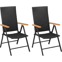 vidaXL Ensemble de jardin 3 pièces noir et brun
