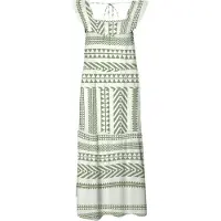 Vero Moda Robe d’été 'Dicthe' vert / blanc