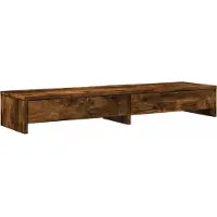 vidaXL Support d'écran avec tiroirs chêne fumé 100x27x15 cm