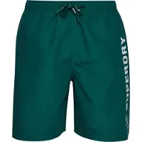 Superdry Code Applque 19inch Swimming Shorts Vert M Homme