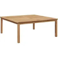 vidaXL Table basse marron 110 x 110 x 45 cm teck massif