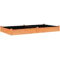 vidaXL Lit surélevé avec insert Brun 240x120x25 cm Sapin massif
