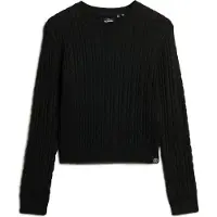 Superdry Fitted Cable Sweater Noir S Femme