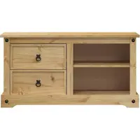 vidaXL Armoire TV Corona 100x40x52 cm pin massif