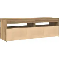 vidaXL Armoire TV avec LED Chêne Artisan 120x35x40 cm Bois composite