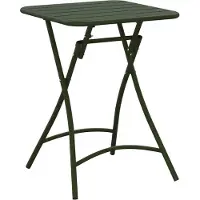 vidaXL Table de bistrot vert foncé 55 x 55 x 72,5 cm