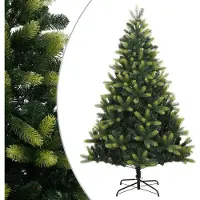 vidaXL Sapin de Noël artificiel à charnières avec support 240 cm